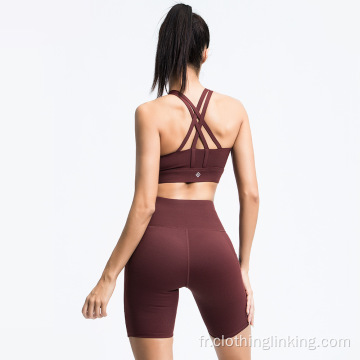 Legging short de contrôle du ventre pour femme